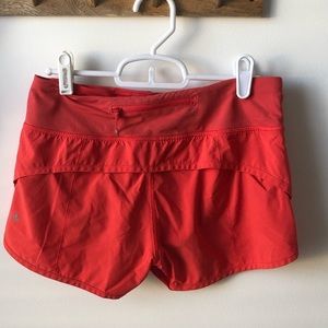 Lulu lemon orange shorts